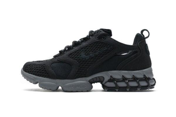 CQ5486-001 Stussy x Nike Air Zoom Spiridon Cage 2 Black Cool Grey - Image 10