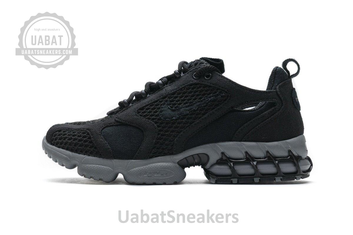 CQ5486-001 Stussy x Nike Air Zoom Spiridon Cage 2 Black Cool Grey - Image 10