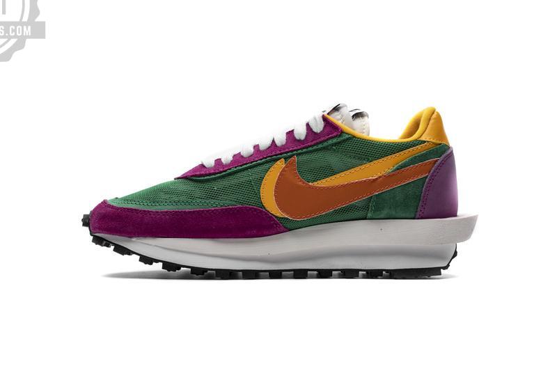 Sacai x Nike LDWaffle GreenPinkOrange BV0073-301