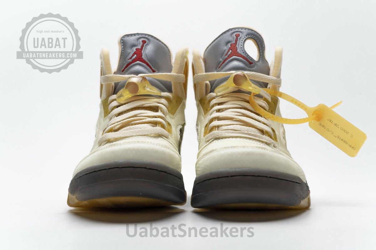 DH8565-100 OFF White x Air Jordan 5 Retro SP Sail - Image 5