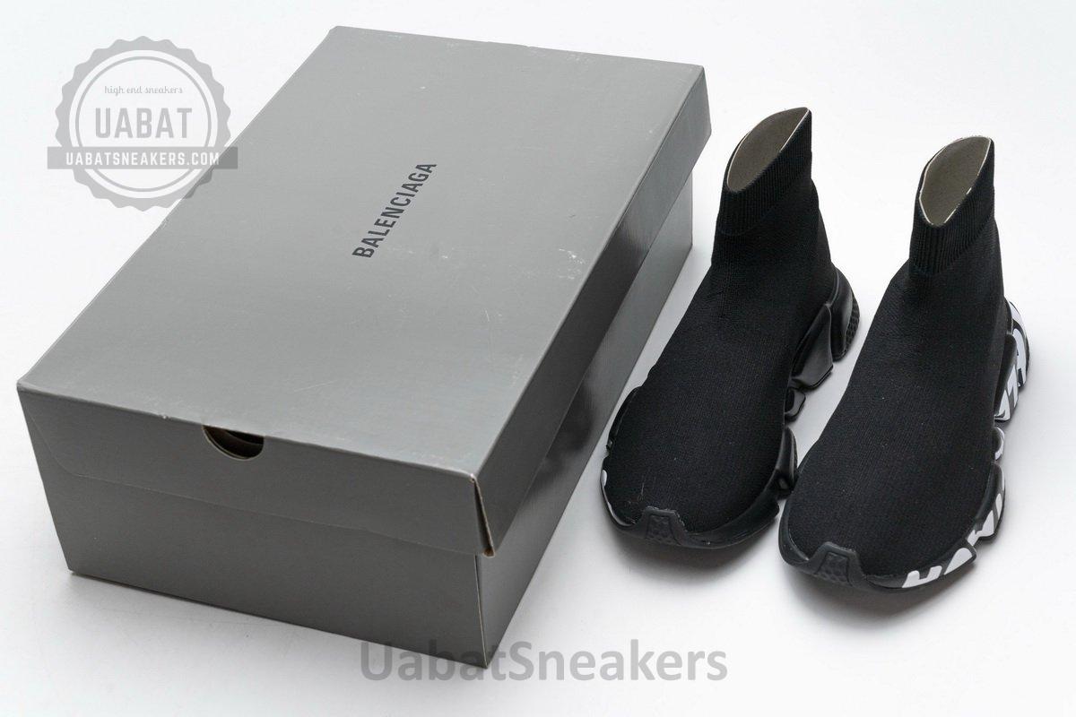 Balenciaga Stretch Mesh High Top Sneaker All Black - Image 3