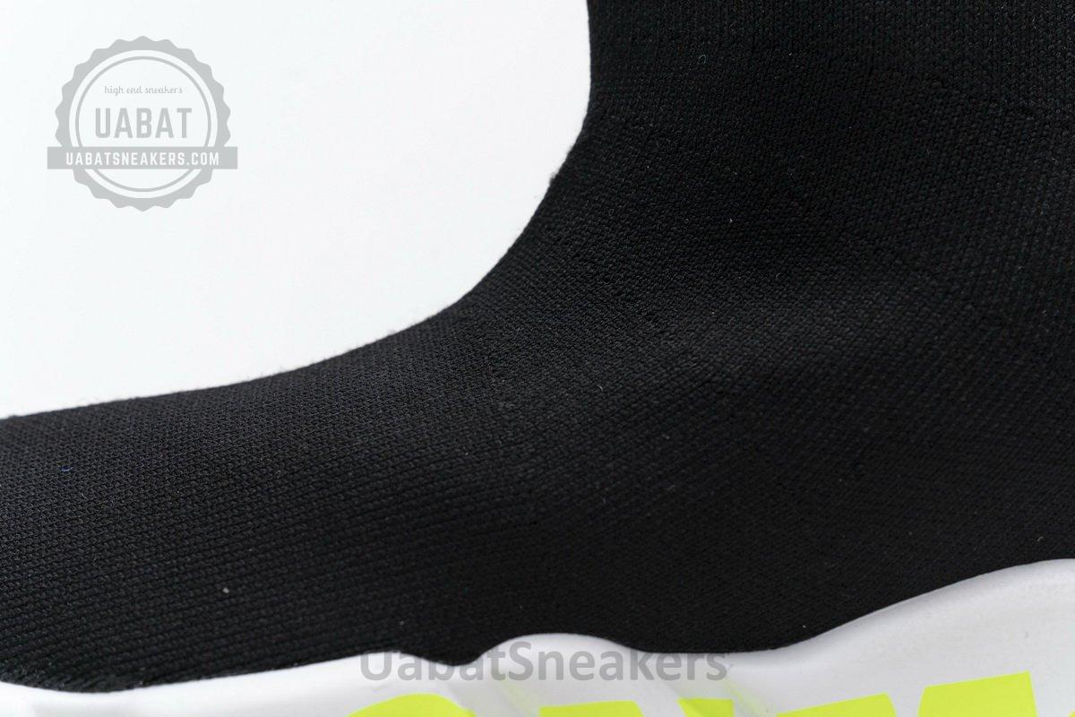 Balenciaga Stretch Mesh High Top Sneaker Black White - Image 12
