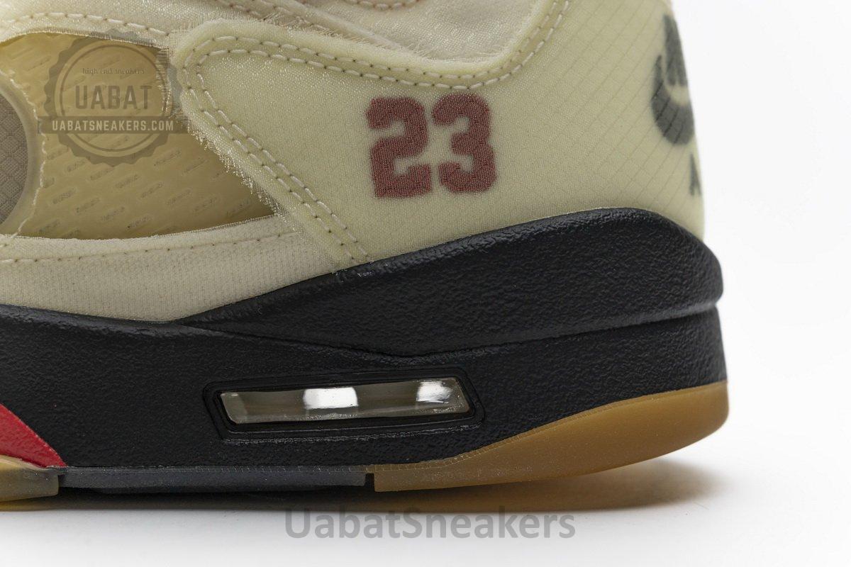DH8565-100 OFF White x Air Jordan 5 Retro SP Sail - Image 10
