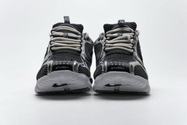 CU1854-001 Stussy x Nike Air Zoom Spiridon Cage 2 Black Silver - Image 13