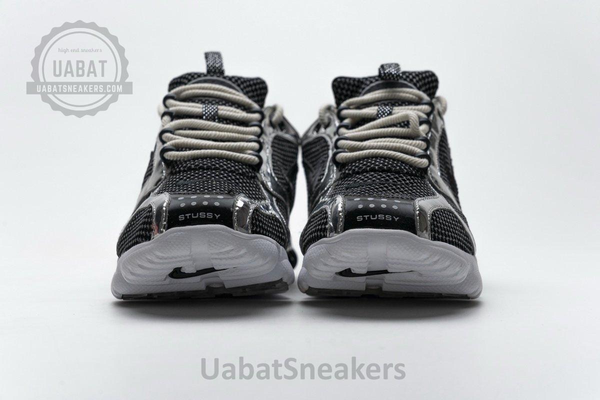 CU1854-001 Stussy x Nike Air Zoom Spiridon Cage 2 Black Silver - Image 13