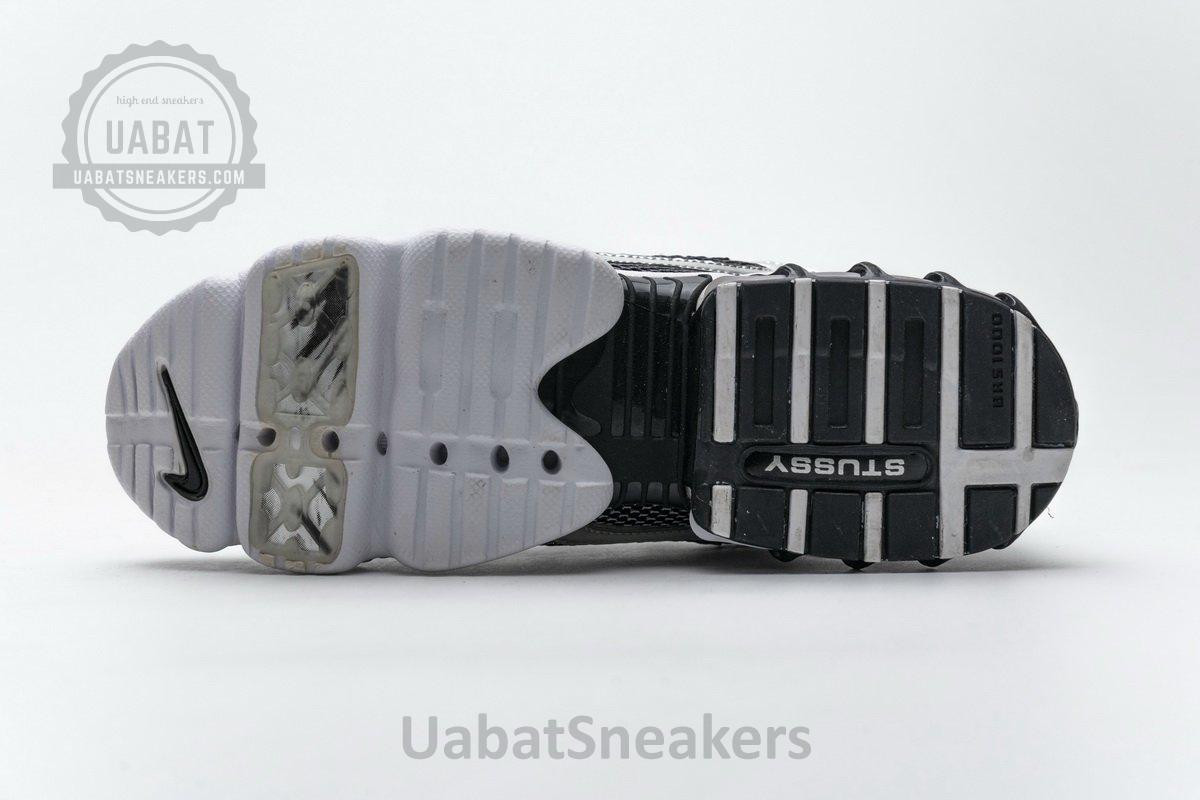 CU1854-001 Stussy x Nike Air Zoom Spiridon Cage 2 Black Silver - Image 18