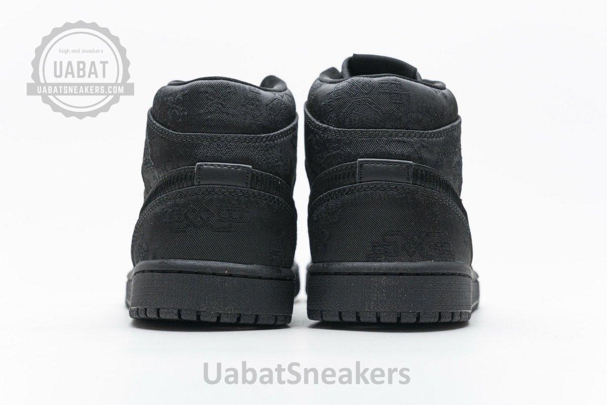 CU2804-300 Edison Chen x Air Jordan 1 Mid “Fearless Black” - Image 10