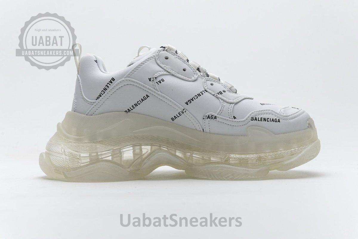 524039 W09E1 2021 Balenciaga Triple S Letter White - Image 3