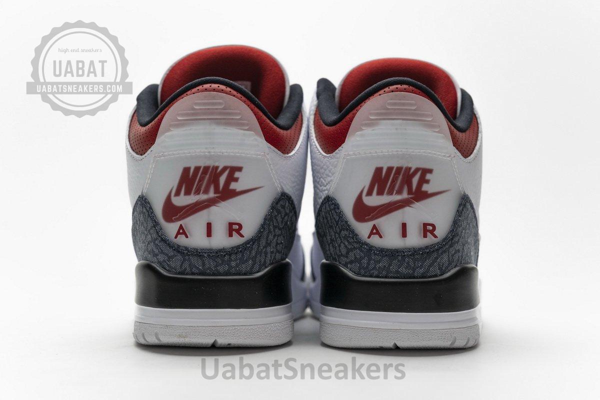 CZ6431-100 Air Jordan 3 Retro Fire Red Denim - Image 7