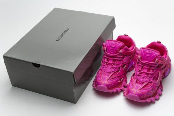 568615 W2FC1 5845 Blenciaga Track 2 Sneaker Fluo Pink - Image 3