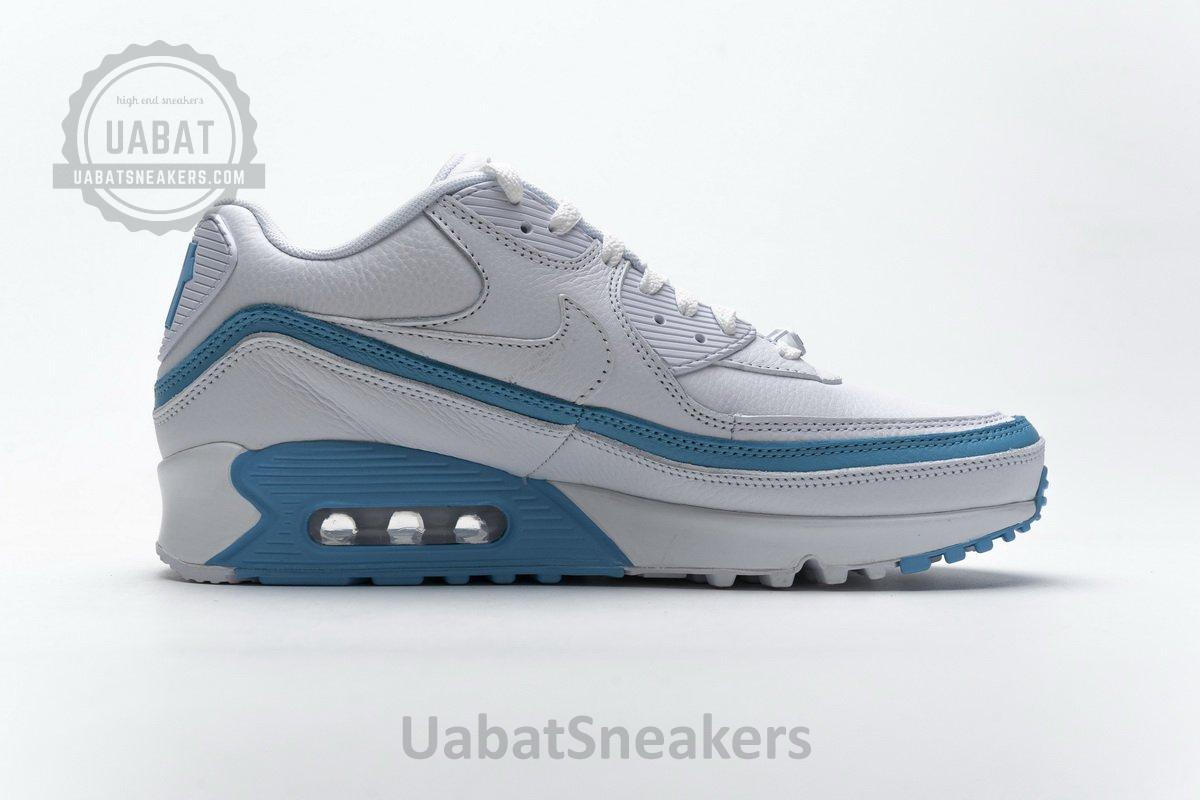 CJ7197-102 Undefeated x Nike Air Max 90 White Blue - Image 8