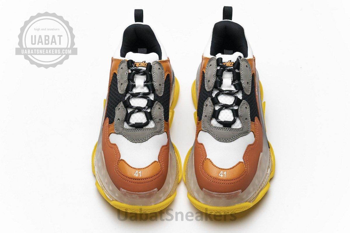 541624 W09E1 1766 Balenciaga Triple S Black Orange - Image 7