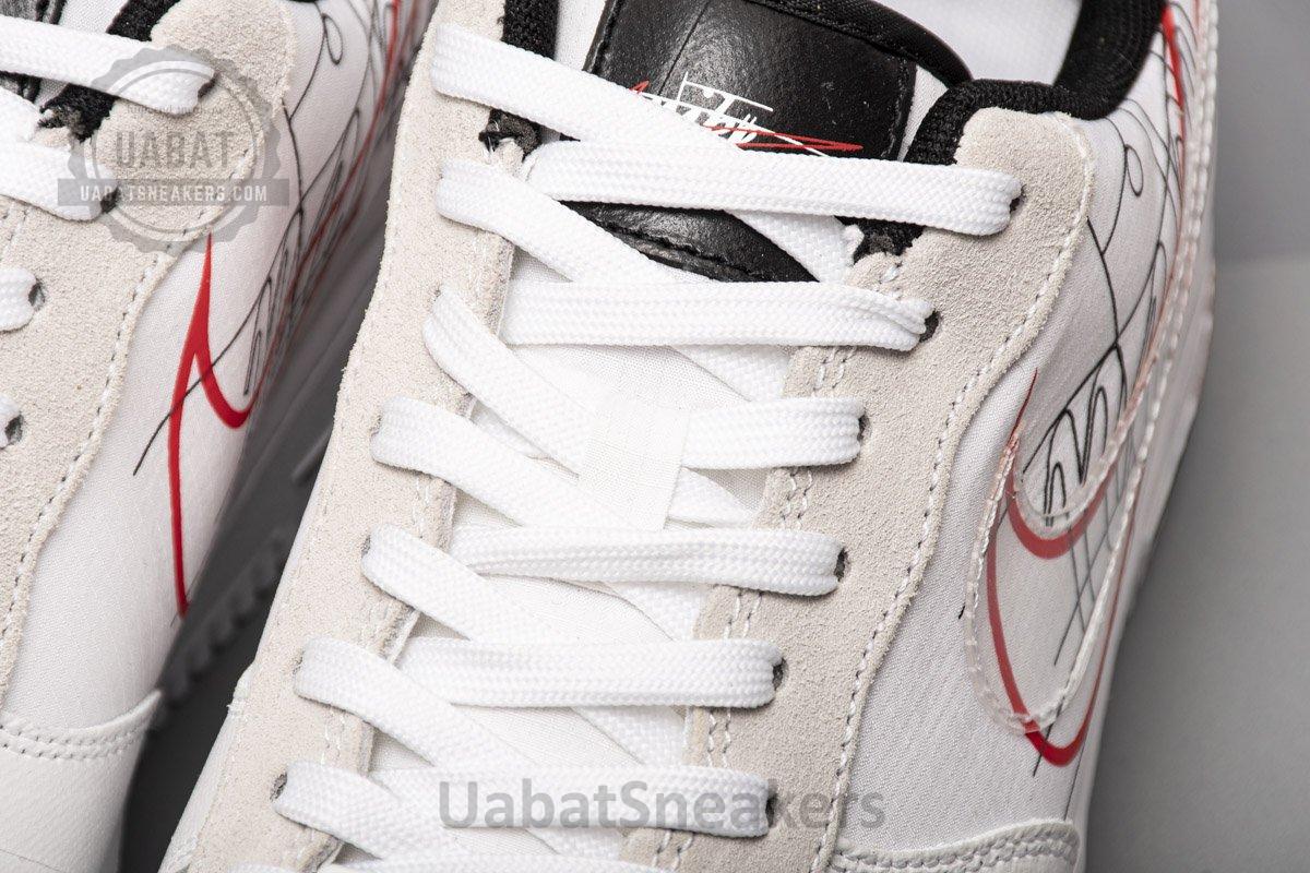 CK9257-100 Nike Air Force 1 '07 LV8 White Black Pure Platinum - Image 2