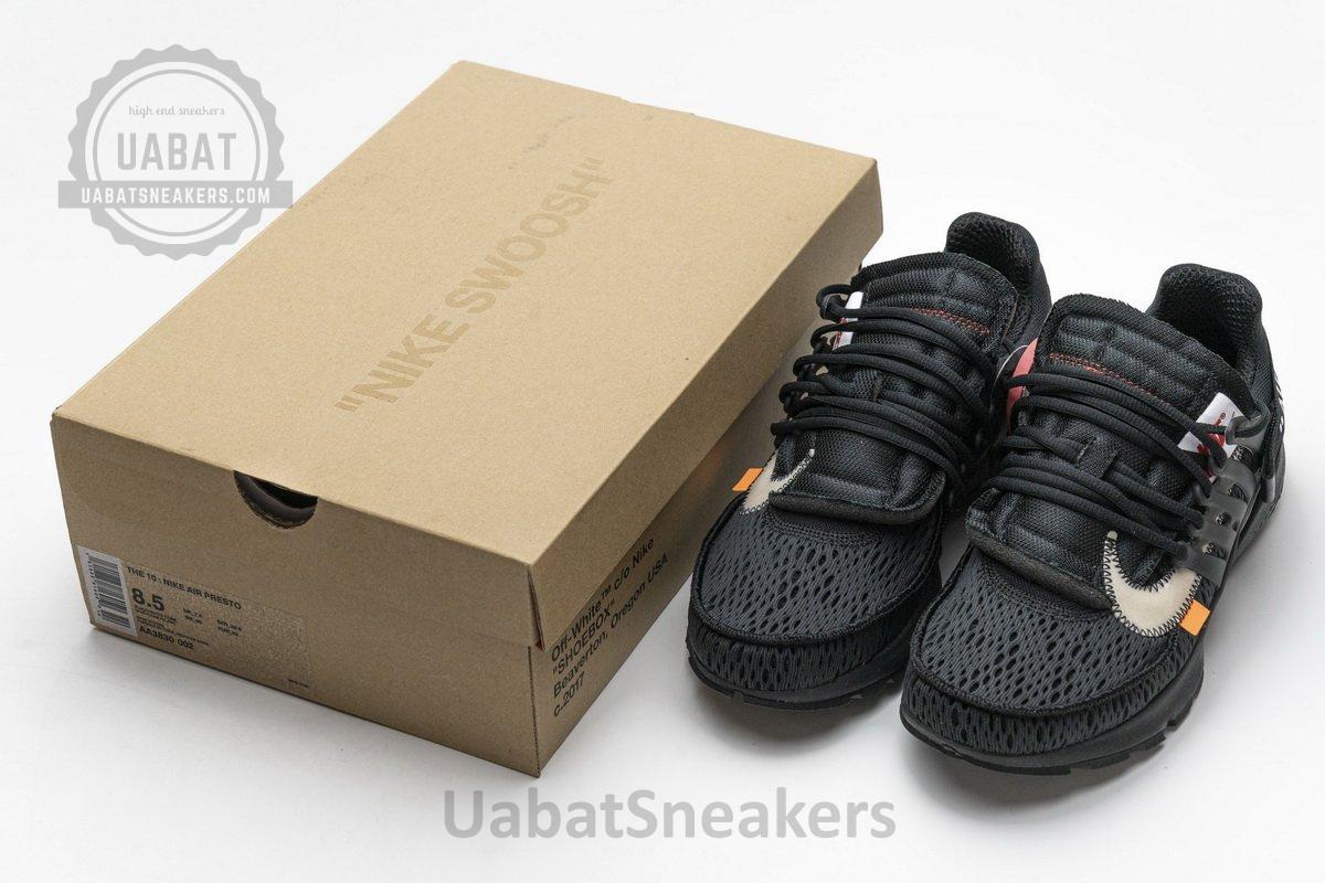 AA3830-002 OFF-WHITE x Nike Air Presto Black - Image 3