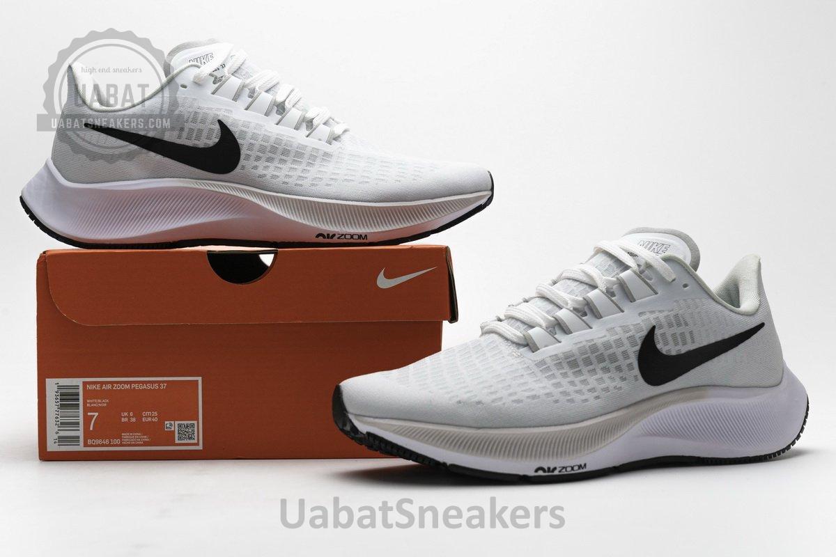 BQ9646-100 Nike Air Zoom Pegasus 37 All White - Image 2