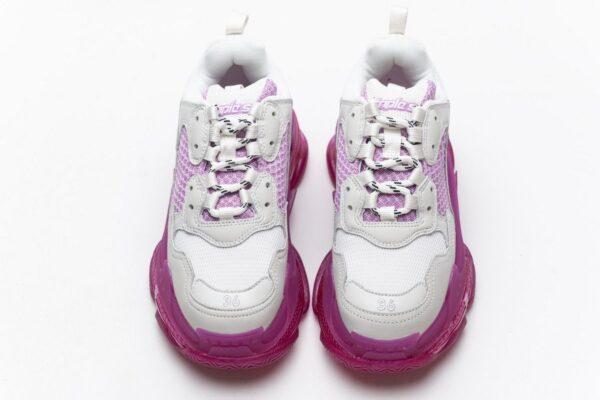 544351 W09O1 2281 Balenciaga Triple S White Pink - Image 5