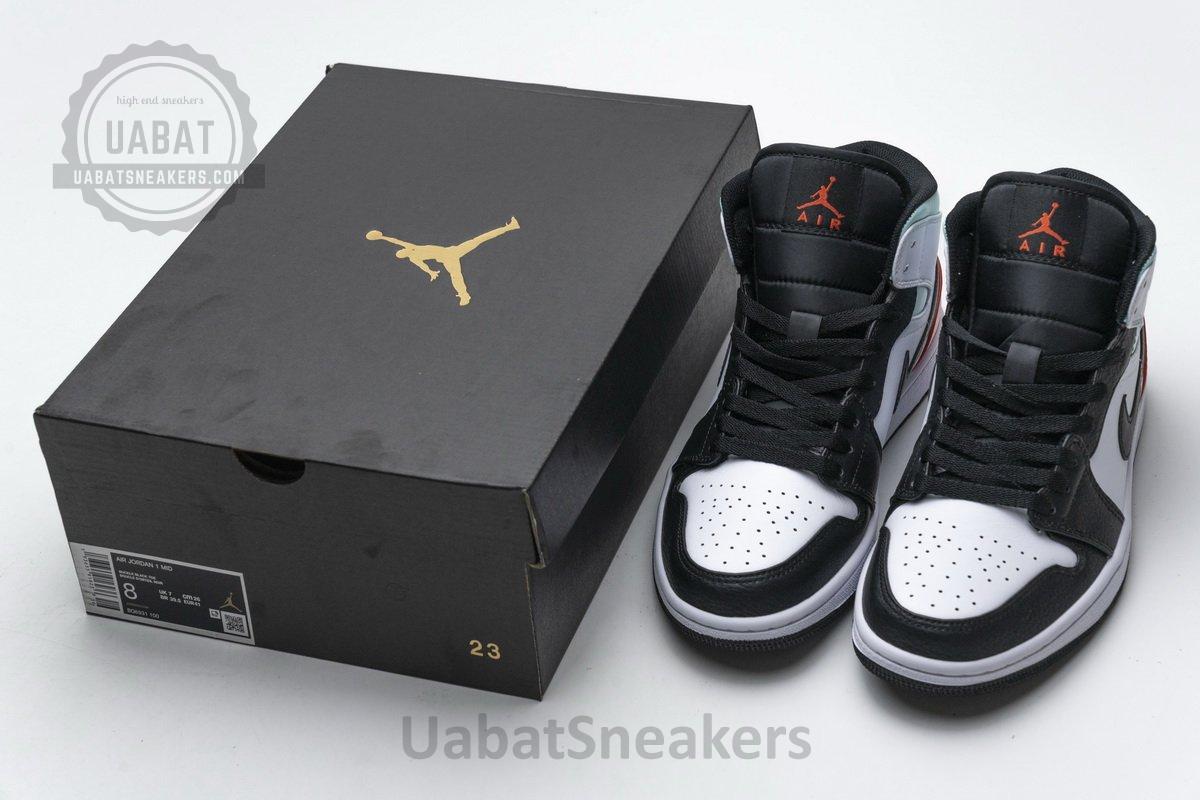 BQ6931-100 Air Jordan 1 Mid GS Black Toe - Image 3