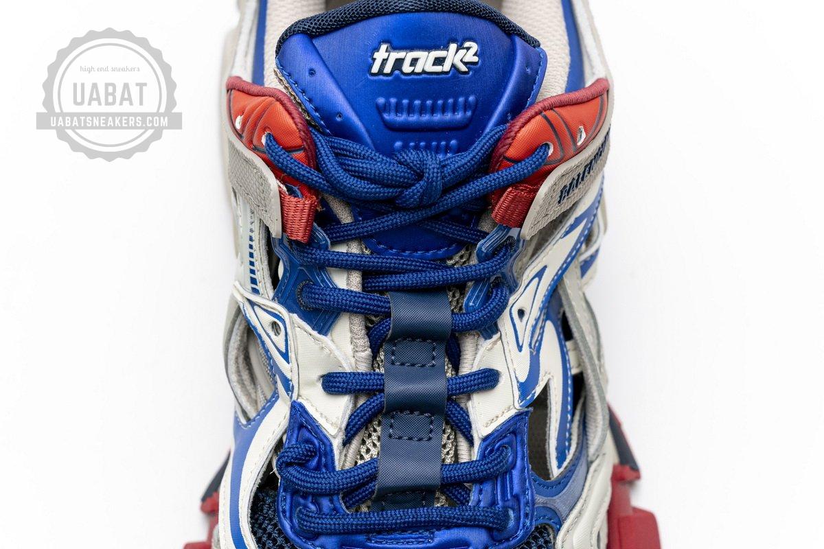 570391 W2GN2 8570 Blenciaga Track 2 Sneaker Beige Blue - Image 8