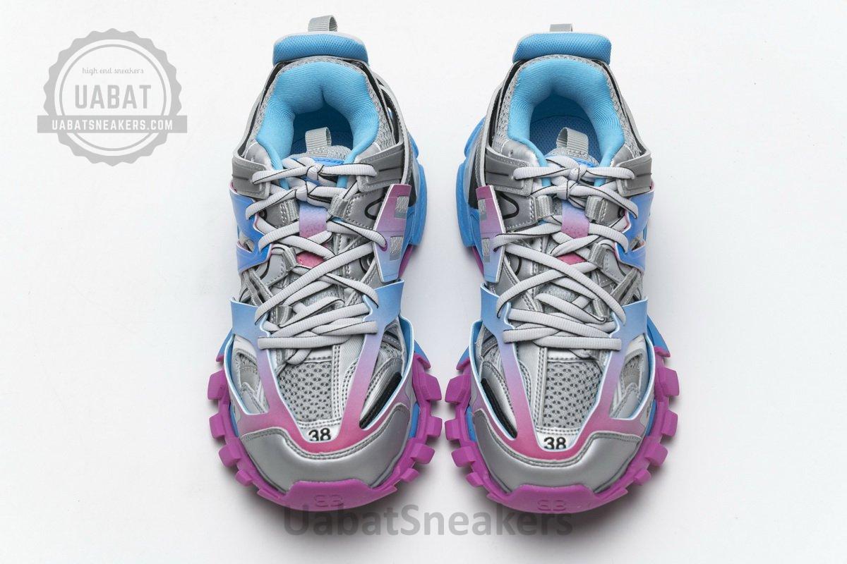 542436 W1GC1 4051 Balenciaga Tess S.Blue Pink Silver - Image 4