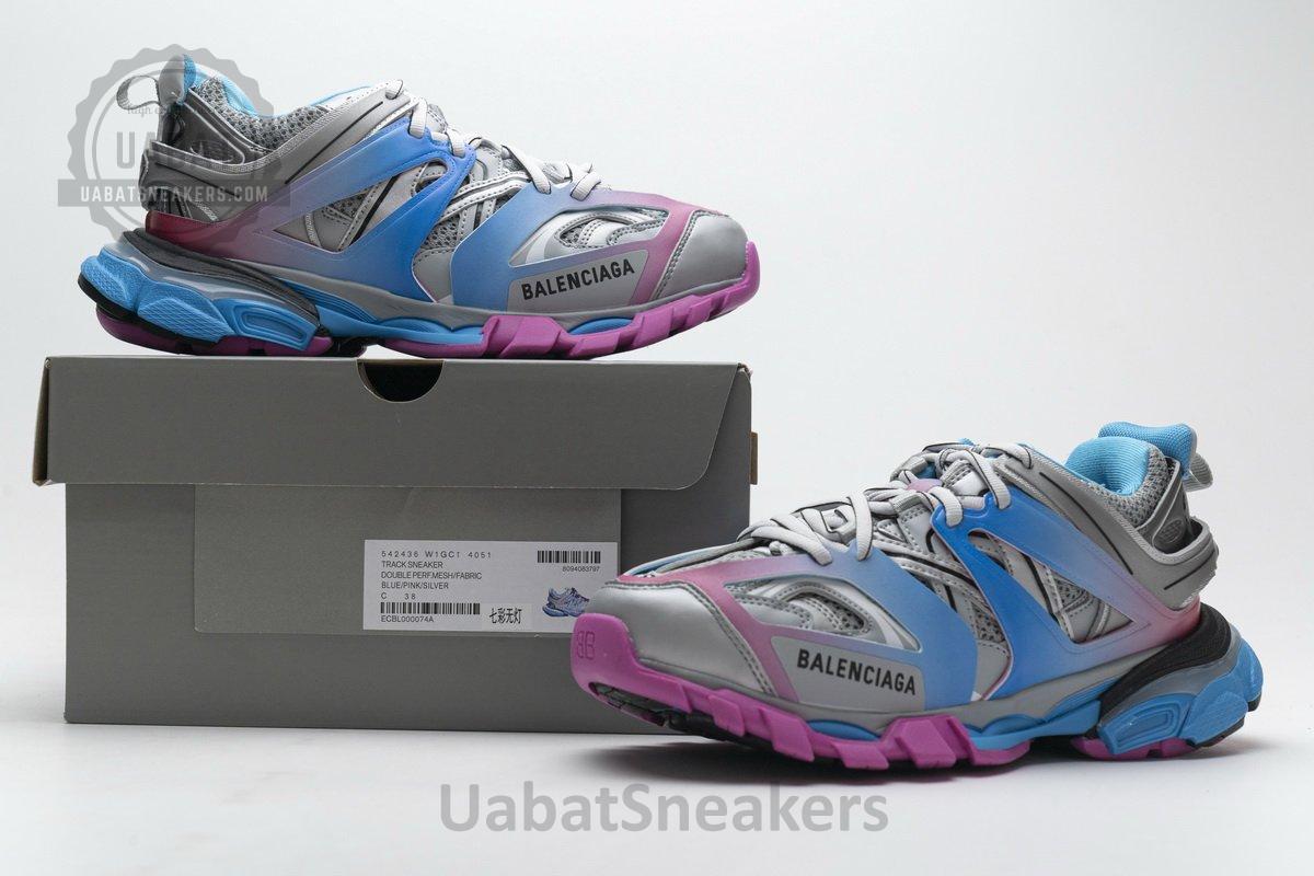 542436 W1GC1 4051 Balenciaga Tess S.Blue Pink Silver - Image 2