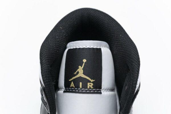 852542-007 Air Jordan 1 Mid Gold Patent Leather - Image 8
