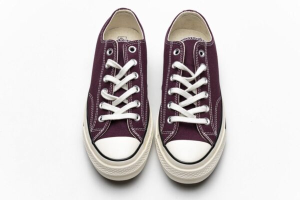 162059C Converse Chuck 70 OX Dark Burgundy Black Egret - Image 4