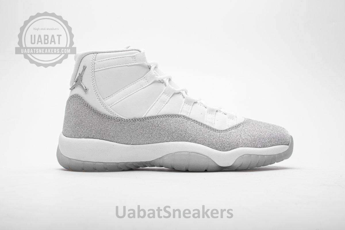 AR0715-100 WMNS Air Jordan 11 Retro White Metallic Silver - Image 2
