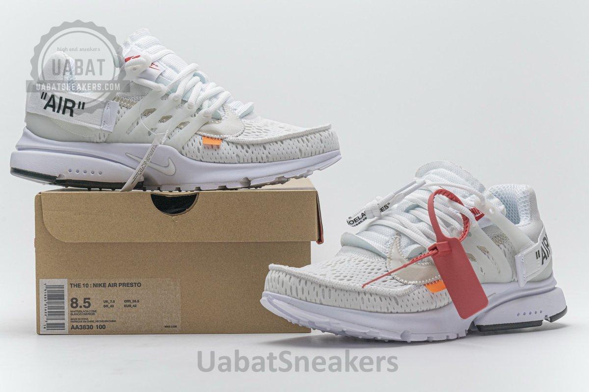 AA3830-100 OFF-WHITE x Nike Air Presto White - Image 2