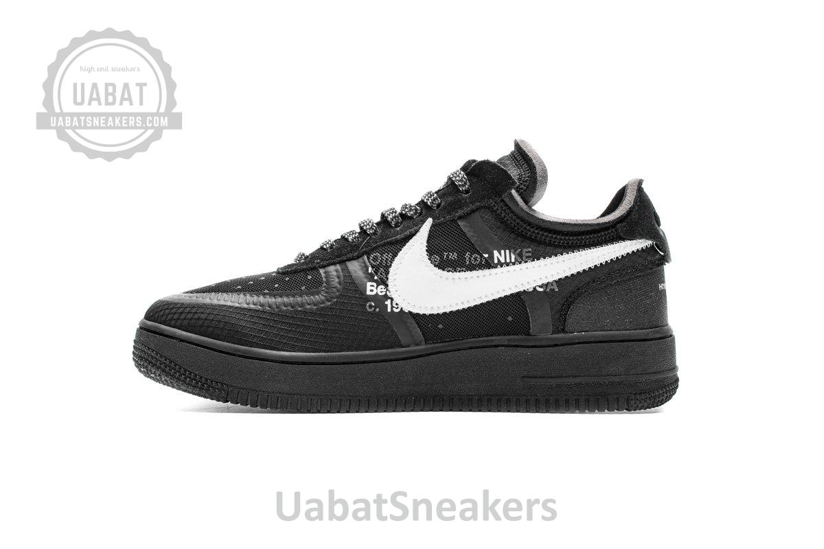 AO4606-001 OFF White X Air Force 1 Low Black