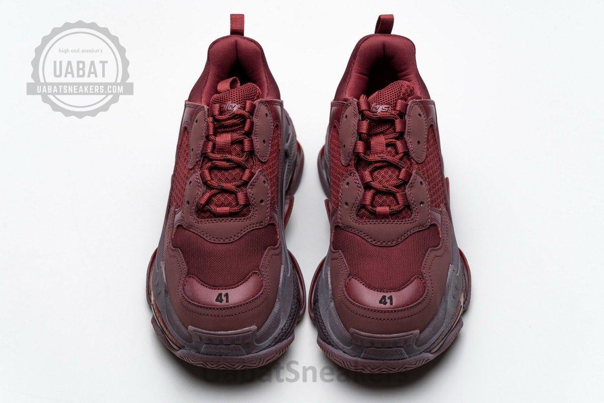 541624 W09E1 1628 Balenciaga Triple S Red Wine - Image 4