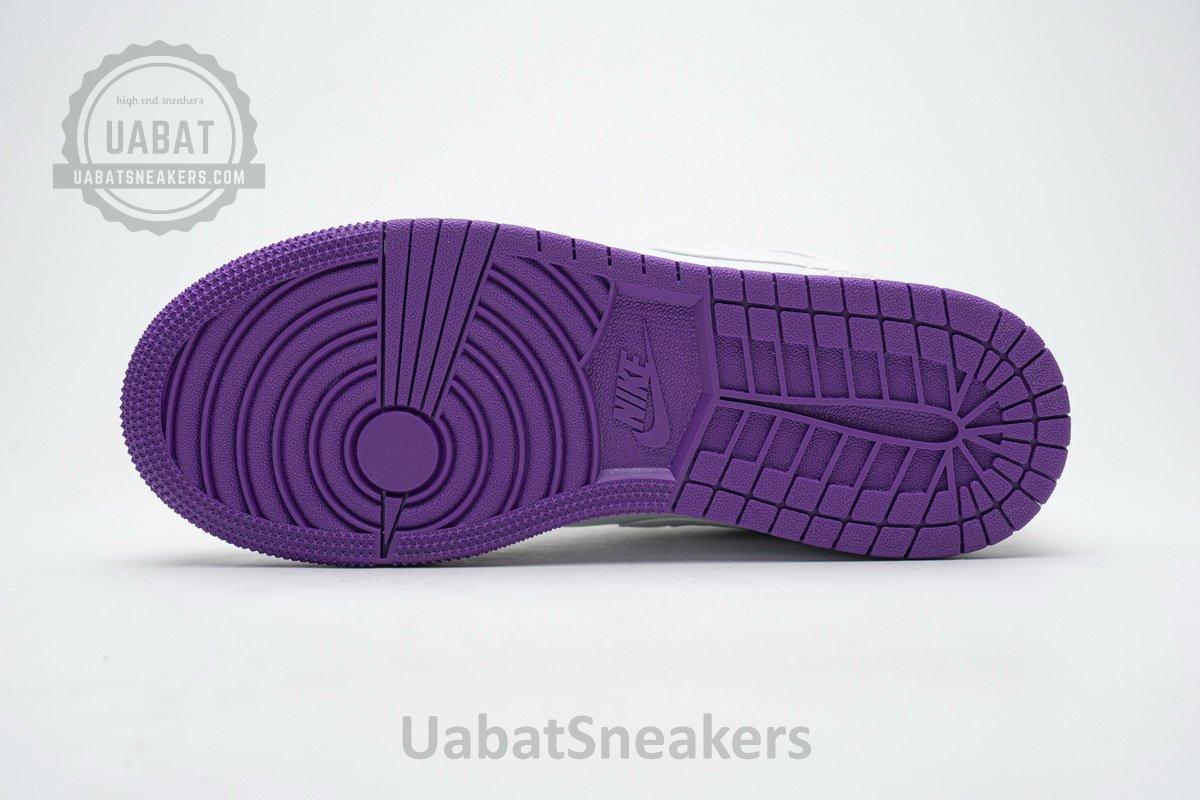 555112-100 Air Jordan 1 Mid SE White Fuchsia Blast - Image 11