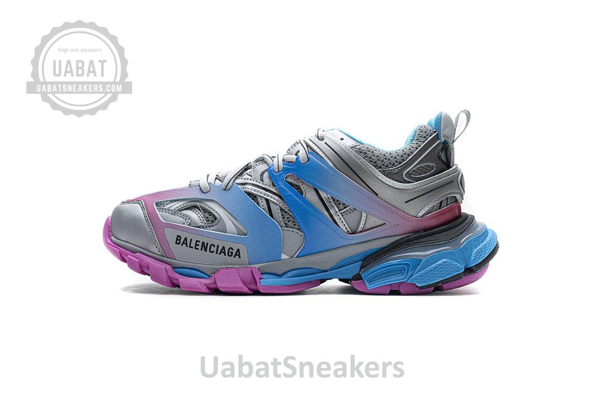 542436 W1GC1 4051 Balenciaga Tess S.Blue Pink Silver