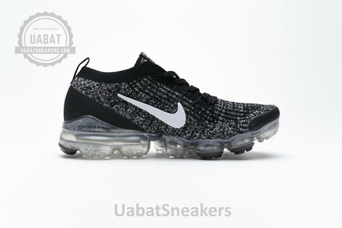 AJ6910-001 Nike Air Vapormax Flyknit 3 Black White - Image 2
