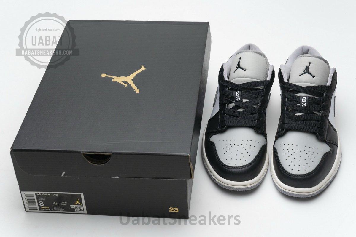 553558-039 Air Jordan 1 Low Light Smoke Grey - Image 3