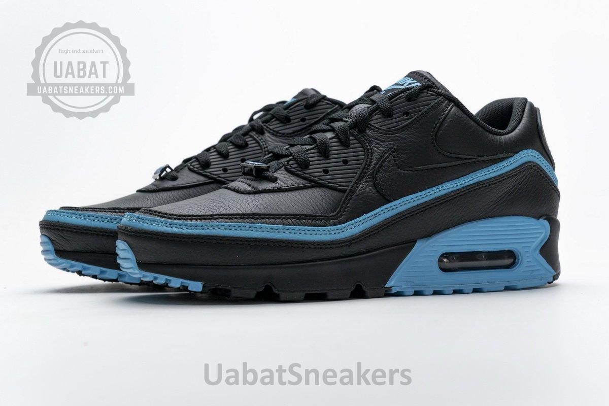 CJ7197-002 Undefeated x Nike Air Max 90 Black Blue Fury - Image 6