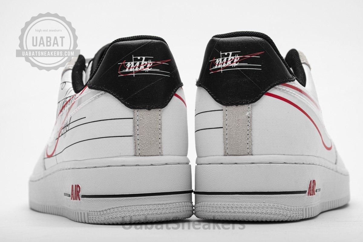 CK9257-100 Nike Air Force 1 '07 LV8 White Black Pure Platinum - Image 4
