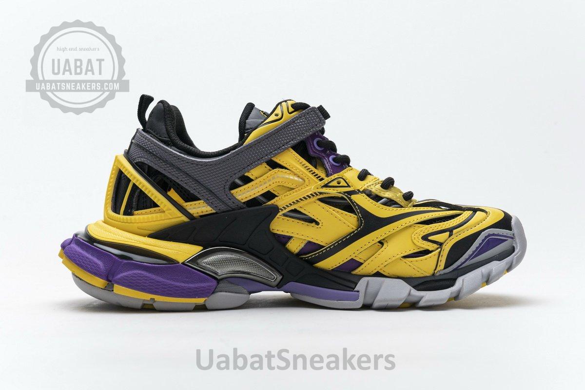 570391 W2GN1 2027 Blenciaga Track 2 Sneaker Yellow Black - Image 9