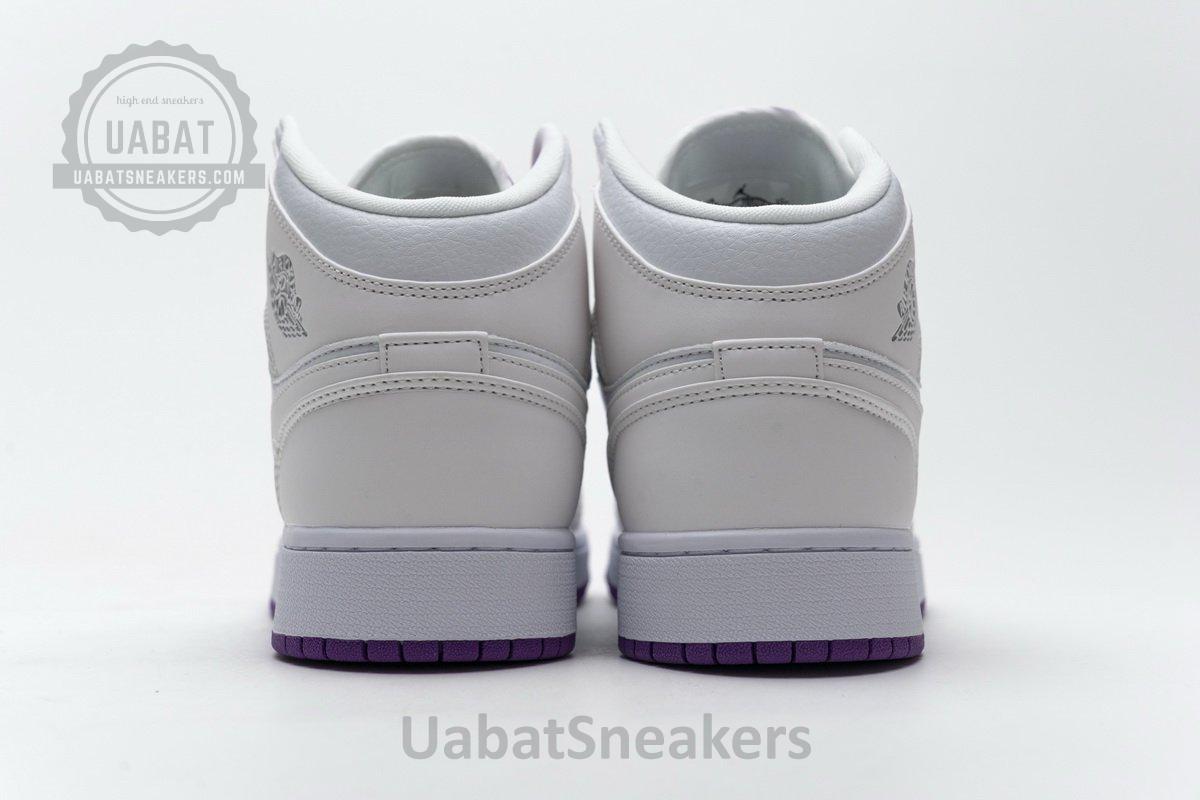 555112-100 Air Jordan 1 Mid SE White Fuchsia Blast - Image 7