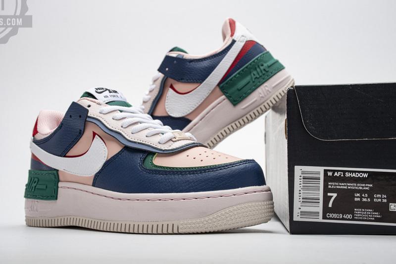 CI0919-400 WMNS Nike Air Force 1 Shadow Mystic Navy - Image 2