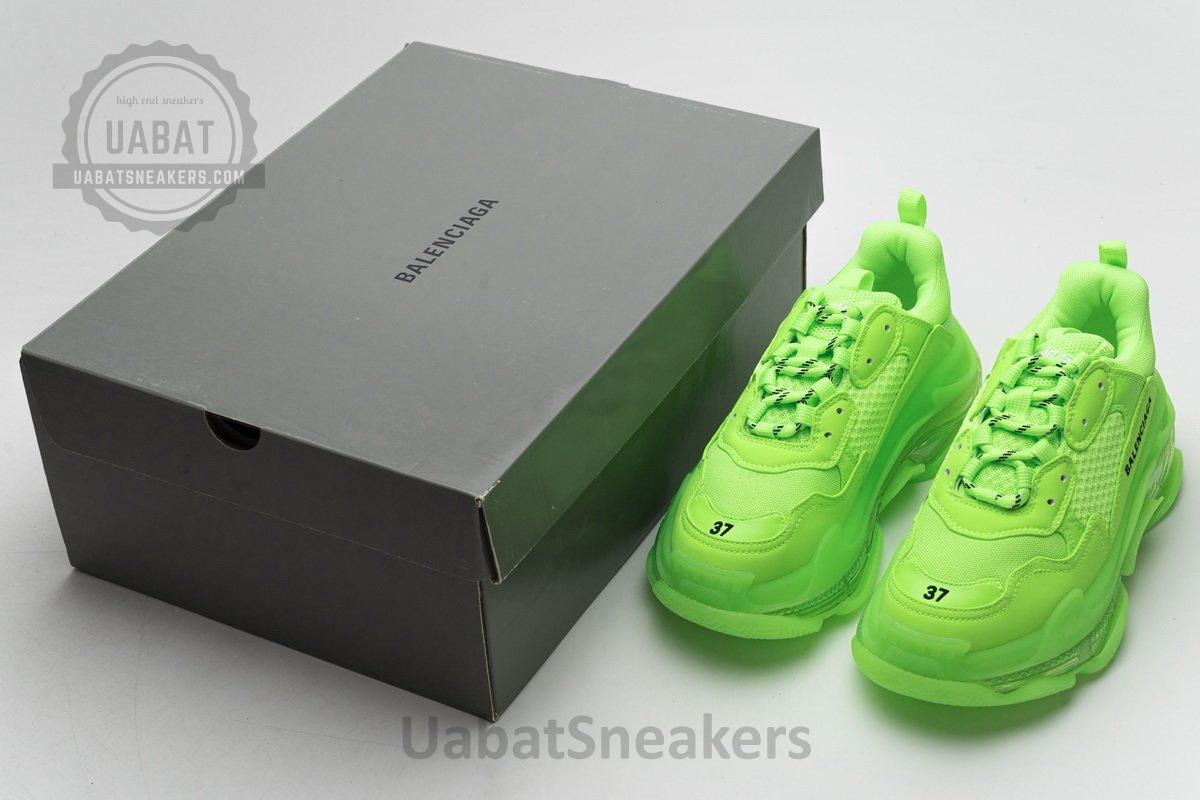 544351 W09O1 3802 Balenciaga Triple S Fluorescent Green - Image 4
