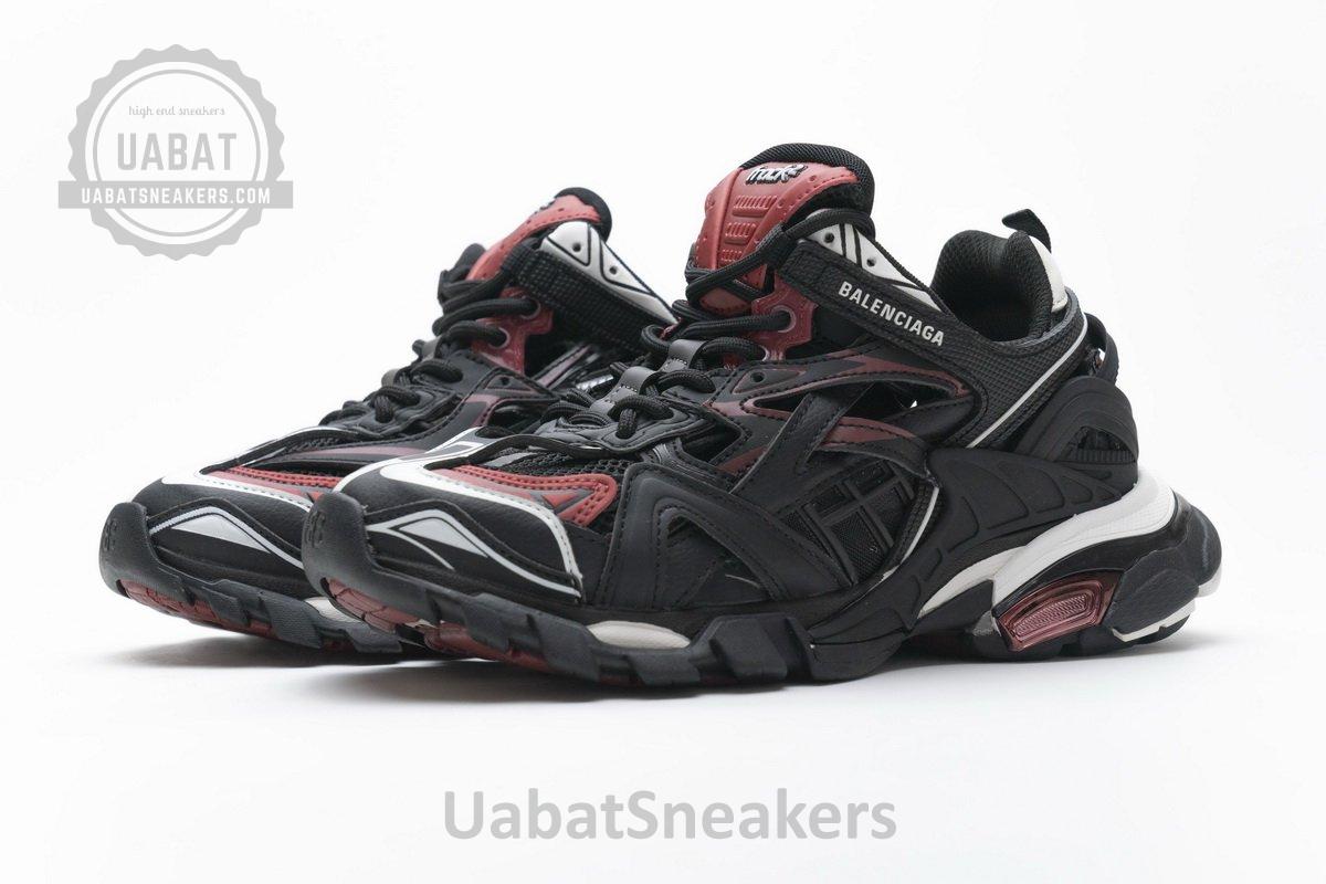 568615 W2GN3 6000 Blenciaga Track 2 Sneaker Burgundy - Image 6