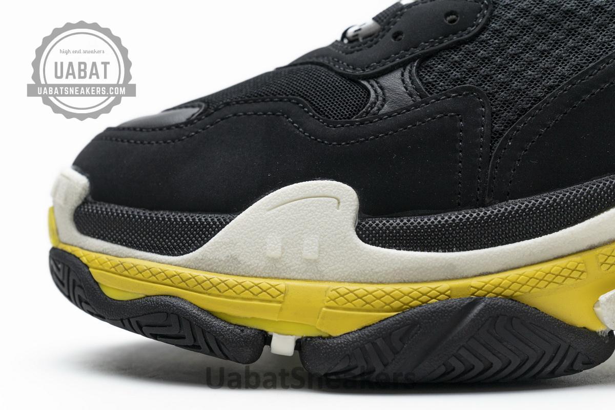 483513 W06E1 1078 Balenciaga Triple S Black Yellow - Image 8