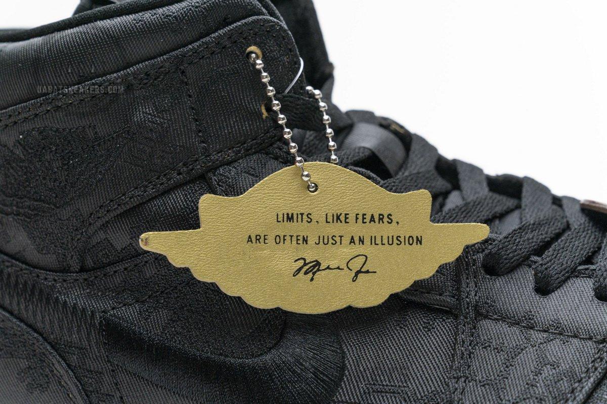 CU2804-300 Edison Chen x Air Jordan 1 Mid “Fearless Black” - Image 2