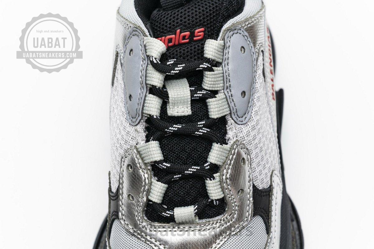 541624 W09E1 7320 Balenciaga Triple S Black Silver2 - Image 8