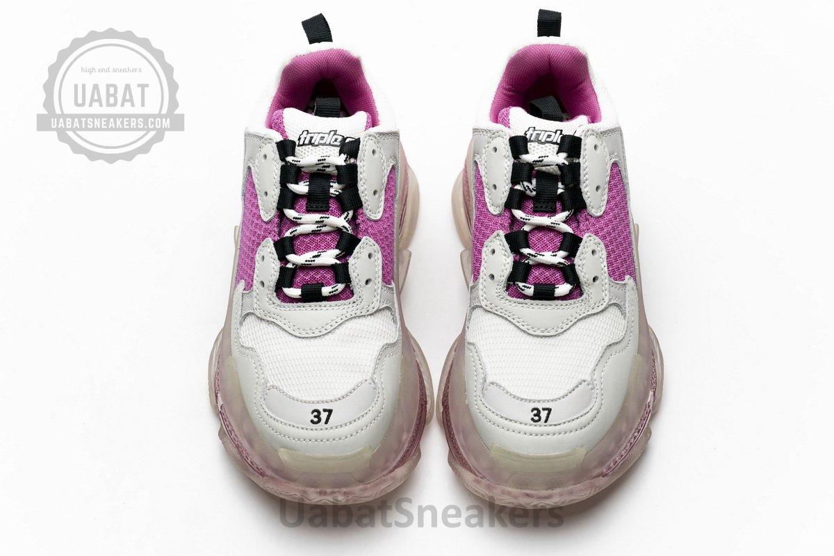 544351 W09E1 1633 Balenciaga Triple S Purple Red - Image 6