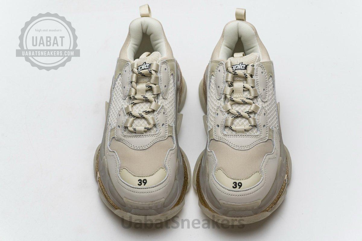 544351 W09O1 2178 Balenciaga Triple S Champagne - Image 4