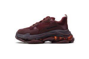 541624 W09E1 1628 Balenciaga Triple S Red Wine