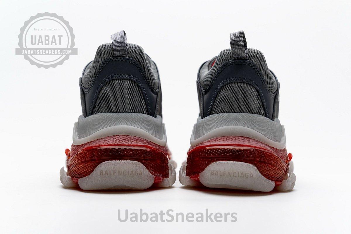 544351 W09O1 2262 Balenciaga Triple S Grey Red - Image 10