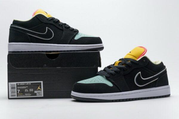 CK3022-013 Air Jordan 1 Low SE Pink Orange Blue - Image 2