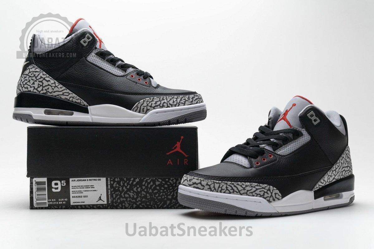 854262-001 Air Jordan 3 Retro OG 'Black Cement' - Image 2
